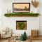 20in. Pre-Lit Artificial Real Touch Norfolk Island Pine Wreath with 35 Warm White LED Lights and Natural Look